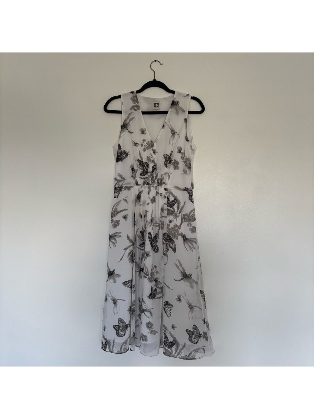 Anne Klein Butterfly Fit & Flare Dress